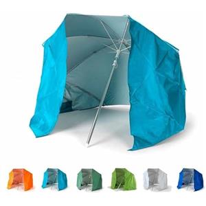 Produce Shop Ombrellone Mare Portatile Molto Leggero Alluminio Spiaggia Tenda 160 cm Piuma - Azzurro
