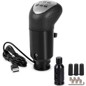 Oniissy Pomello del cambio USB da corsa simulatore leva del cambio per Logitech G29 G27 G25 G920 per Thrustmaster TH8A SQ ETS2 per ATS PC Gaming Joystick Controller con 3 adattatori