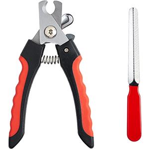 Generic Tagliaunghie per gatto e cane con lima per unghie per tutti i tipi di animali da compagnia in acciaio inossidabile professionale, sicuro e facile da usareUtile