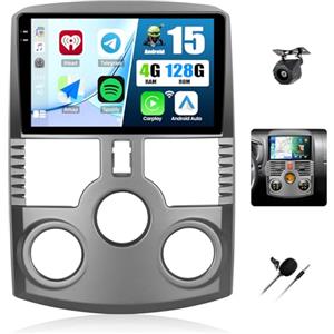 GOHHDL Android 15, 4G+128G GOHHDL Autoradio per Toyota Rush Daihatsu Terios 2006-2016 con Carplay Android Auto, Touch Radio da 9 Pollici 2Din con GPS Navi WiFi Bluetooth FM/RDS EQ SWC Retrocamera&Mic