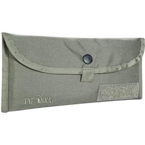 Tatonka Borsa portaposate BC - Robusta custodia in materiale Cordura per posate da esterno - 25 x 11 cm, Grigio pietra oliva, 25 x 11 cm, Tasca per posate con bottone automatico e passanti di