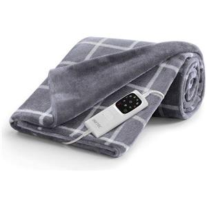 Imetec Coperta elettrica Imetec 16775 ADAPTO Velvet Square Grigio