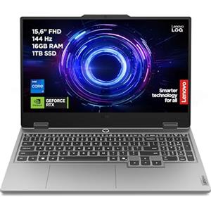 Lenovo LOQ 15" 144Hz Notebook Gaming, NVIDIA GeForce RTX 5060 8GB GDDR7, Intel Core i7-13645HX, RAM 32GB DDR5, 1TB SSD M.2 2242 PCIe 4.0, FHD, Windows 11. Tastiera retroilluminata