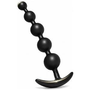 Lsexyier Anale con 5 Palline Vibranti - Plug Anale Morbido con Estrazione Progressiva - Giocattolo Erotico Unisex per Massaggio Prostatico e Preliminari di Coppia