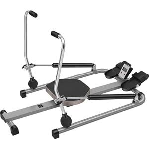 NadineDutol Vogatore idraulico con 12 livelli di resistenza, braccia mobili a 360° e display LCD, pieghevole, per allenamento cardio, allenamento per tutto il corpo, fino a 120 kg