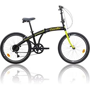 Cicli Cascella CASCELLA BICI BICICLETTA POCKET PIEGHEVOLE 20' SHIMANO 6V NERO GIALLO