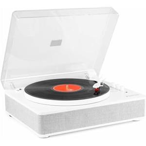 Fenton Giradischi Bluetooth (ingresso/uscita) - Fenton RP162W - giradischi retrò con altoparlanti (stereo) e lettore mp3 - Bianco (102.169)