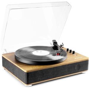 Fenton Giradischi Bluetooth (ingresso/uscita) - Fenton RP162LW - giradischi retrò con altoparlanti (stereo) e lettore mp3 - Legno (Legno chiaro) (102.164)