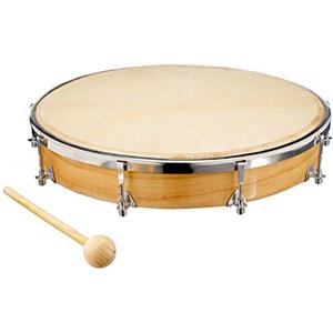 Fuzeau 578 - Tamburello con pelle naturale, 30 cm