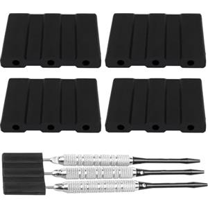 Generic Custodia morbida per freccette, set di 4 protezioni per punte, custodia resistente, accessorio sicuro per riporre le freccette, pratici per tornei, casa, interni, viaggi, uomini, giochi