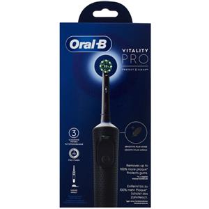 Oral-B Spazzolino Elettrico Ricaricabile Vitality Pro Nero, 1 Testina, 1 Spazzolino - ORAL-B - 984796197