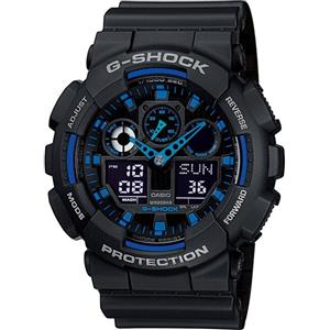 CASIO GSHOCK Casio G-Shock GA-100-1A2ER orologio, nero/blu,