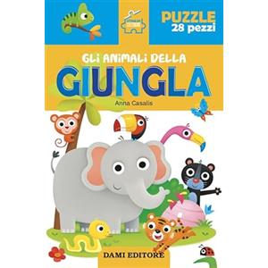 DAMI EDITORE Gli animali della giungla. Storie da costruire. Ediz. a colori. Con puzzle da 28 pezzi