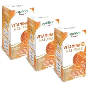 Equilibra Vitamina C Masticabile, Naturale, 180 Compresse, Aroma Arancia