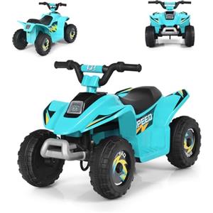 SOARS Auto elettrica per bambini Quad elettrico per bambini ATV 6V marcia avanti/indietro sedile ergonomico ruote antiscivolo caricabatterie incluso carico 30 kg per ragazzi e ragazze 3