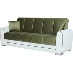 Dmora Divano Letto 3 Posti Luis 84x220 cm Nero Contenitore Reclinabile, di Apertura Click-clack