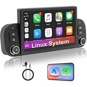 RUXYAXFOL Autoradio Linux Fiat Panda (2013-2020) -Avvio in 3-5 secondi