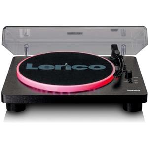 Lenco LS-50LED Giradischi USB, con altoparlanti e amplificatore, 2 x 3 W | LS-50LED, LED, registrazione USB, trasmissione a cinghia, preamplificatore, 33, 45 e 78 giri/min, arresto automatico