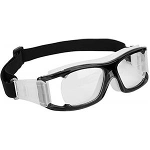 RiToEasysports Occhiali Sportivi Occhiali Protettivi per PC Telaio 65g Cinturino Regolabile Lenti Trasparenti Antiappannamento per Calcio Basket Ciclismo Allenamento Pratica all'aperto Adulti