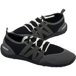 Cressi Elba Pool Shoes - Scarpette Adatti per Mare, Spiaggia, Barca, e Sport Acquatici Vari, Unisex Adulto, Nero/Grigio 35