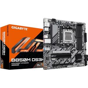 GIGABYTE B850M DS3H Scheda Madre - Processori AMD Ryzen Serie 9000, 16+2+2 fasi VRM digitali, fino a 8200MHz DDR5 (OC), 1xPCIe 5.0 + 1xPCIe 4.0 M.2, LAN 2.5, USB 3.2 Gen 2