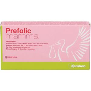 ZAMBON ITALIA Srl Zambon Prefolic Mamma Integratore Periodo Pre e Periconcezionale, 30 Compresse