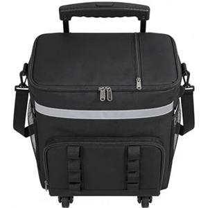 dowuiii Borsa Frigo a Rotelle,con Ruote e Manico Scatola Grande,35L Carrello Termico da Campeggio - per Spiaggia Shopping Picnic Eventi Sportivi Viaggio Campeggio Giardino Esterno
