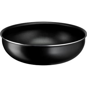 Lagostina Ingenio Essential Plus Wok Ø 28 cm, Pentola Wok Antiaderente in Alluminio per Gas e Forno (no induzione), Indicatore di Cottura Thermosignal, Utilizzabile con Manico Removibile (Non Incluso)