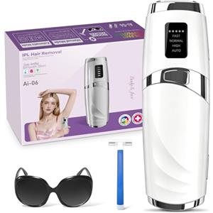 Mulbijeo Epilatore Luce Pulsata con Funzione di Raffreddamento, 999999 Epilatore Laser 9 Livelli di Energia, Epilatore Per Donne e Uomini, Ascelle,Viso, Tutto il Corpo,