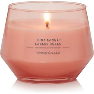 Yankee Candle Candele profumate Studio|Candela media Sables Roses|Candele di lunga durata: 40-65 ore|Elegante design in vetro|Regalo perfetto per le donne, per le mamme,regali di nozze e altro ancora