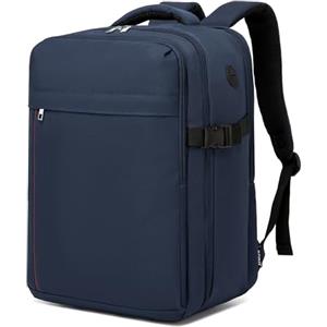 KONO Zaino 40x30x20 Ryanair Bagaglio a Mano 24L, Zaino da Viaggio Aereo Multitasche Compatto Leggero Impermeabile con Scomparto Laptop 15.6 Pollici per Uomo Donna Viaggi Weekend (Nero, 40x30x20cm)