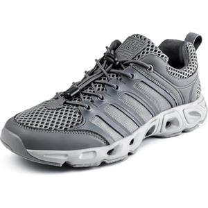 FREE SOLDIER Uomo Scarpe da Escursionismo Estate Fast Dry Scarpe da Lavoro per Water Trekking Tattico Stivali Ventilati Ultra Light (Grigio 8)