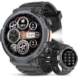 TIMU Orologio Smartwatch Uomo, Schermo AMOLED 1,53