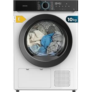 Cecotec Asciugatrice a Pompa di Calore 10Kg Bolero Dresscode Dry 10180. 700W, Classe E(A++), 15 Programmi, 3 Livelli Asciugatura, SpaCare, Antipiega, Accessorio Scarpe, Bianca, Risparmio Energetico