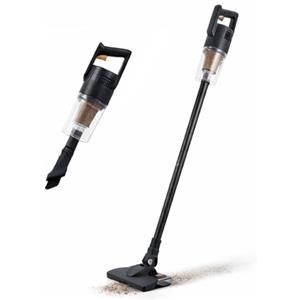 BAKAJI Scopa Elettrica con Filo 2 in 1 Silenziosa e Salvaspazio con Filtro HEPA, Aspirapolvere Potente e Leggera con Cavo da 5 Metri e Serbatoio Capacità 500ml, Vacuum Cleaner per Pavimento