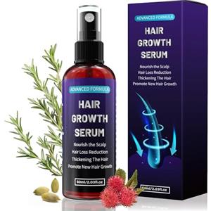 AMAINKI Siero Crescita Capelli con Olio di Ricino, Batana e Rosmarino, Hair Growth Serum Spray, Anticaduta & Crescita Capelli Veloce Donna e Uomo, Rinforza Cuoio Capelluto e Hair, Stimola Barba, 60 ml