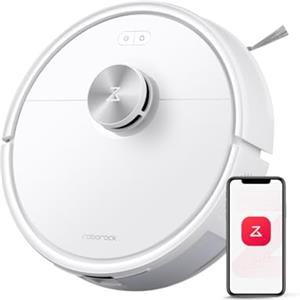 roborock Q7 M5 Robot Aspirapolvere Lavapavimenti con Mappatura, 10.000 Pa, Anti-groviglio, Quantità d'acqua Regolabile per il Lavaggio, Auto Boost sui Tappeti, Controllo APP, Bianco