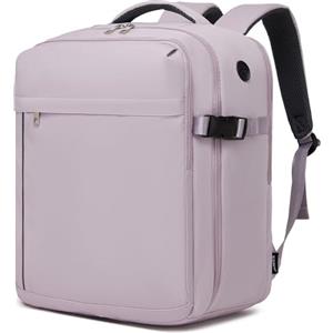 KONO Zaino 40x30x20 Ryanair Bagaglio a Mano 24L, Zaino da Viaggio Aereo Multitasche Compatto Leggero Impermeabile con Scomparto Laptop 15.6 Pollici per Uomo Donna Viaggi Weekend (Viola, 40x30x20cm)