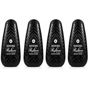Generico Black Musk Bagnoschiuma - Bagno Doccia Uomo Donna - Profumo Muschio Nero Intenso e Sensuale - Pelle Morbida e Profumata - Uso Quotidiano - 4 Unita da 750ml