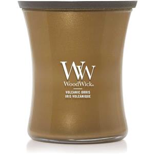 WoodWick Candela profumata con stoppino scoppiettante | Candela a clessidra media Volcanic Orris | Candele a lunga durata: fino a 60 ore | Regalo perfetto per le donne