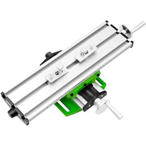 YISSALE Tavolo a croce per trapano da banco, Fresatrice in metallo, Morsa professionale in ghisa per trapano a colonna con ganasce larghe e versatile mini tavolo coordinato