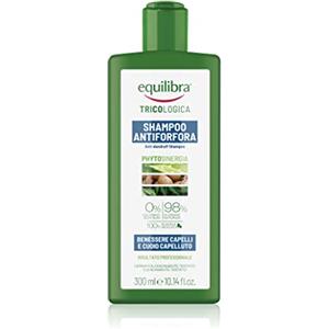 Equilibra Capelli, Shampoo Antiforfora, Benessere Capelli e Cuoio Capelluto, con Attivo Antiforfora da Lichene, Estratto dello Yogurt, Aloe Vera, Olio di Argan, Cheratina Vegetale, 300 ml