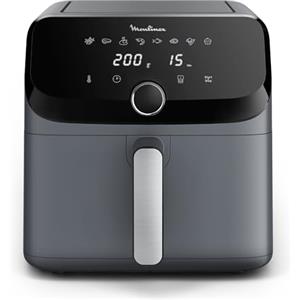 Moulinex Easy Fry Mega, Friggitrice ad Aria Versatile 7,5L/2kg per 8 Persone, 1700-2020W, Capacità Extra-Large, 9 Programmi di Cottura, Esperienza Personalizzata con My Moulinex, Colore Grigio, EZ855B
