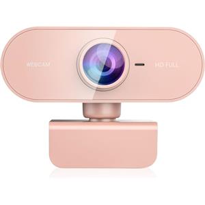 DDKJ Webcam pc con Microfono, Web Cam Full hd 1080P 30fps usb pc Camera, Rotazione di 360 Gradi Plug & Play Web Camera per Windows Macos Linux Zoom Streaming Youtube Skype Gaming Video