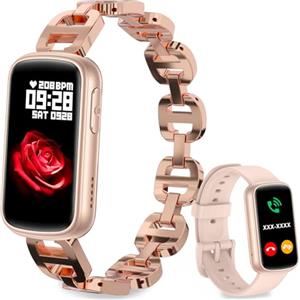 Fitoncloud Smartwatch Donna Chiamate BLE5.3,AI Q&A,Notifiche,1,47" HD Fitness Tracker Orologio con 130+ Sport e Fisiologia Feminile,SpO2 Sonno Cardiofrequenzimetro,IP68 Smart Watches per Android iOS