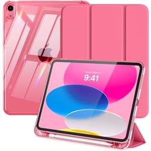 MoKo Cover Custodia per iPad A16, iPad 11/10 Gen 11/10.9", Anguria Rossa