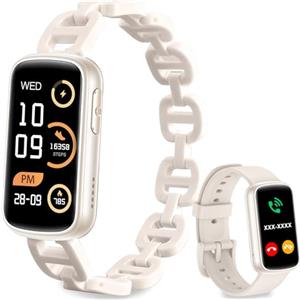 Fitoncloud Smartwatch Donna Chiamate BLE5.3,AI Q&A,Notifiche,1,47" HD Fitness Tracker Orologio con 130+ Sport e Fisiologia Feminile,SpO2 Sonno Cardiofrequenzimetro,IP68 Smart Watches per Android iOS