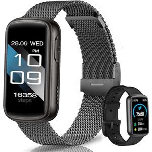 Fitoncloud Smartwatch Donna Uomo, 1.47" Smart watches con Chiamate BLE5.3, Monitoraggio Salute: SpO2, Frequenza Cardiaca, Sonno e Stress, 130+ Sport, IP68 Orologio Fitness Tracker per Android iOS Nero