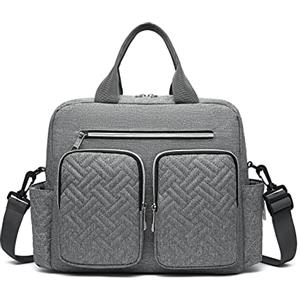 KONO Borsa Fasciatoio Passeggino Neonato, Impermeabile e Multifunzionale Borsa con Tasche Termiche e Ganci Passeggini, Leggera per Viaggi Ospedale Parto Aereo, Ideale per Mamma e Papà