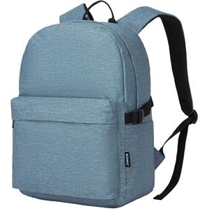 KONO Zaino Scuola, Zaino Uomo Donna Porta PC 15.4 Pollici, Zaino Università Lavoro, Zaino Casual Leggero per Viaggio e Tempo Libero (Blu)